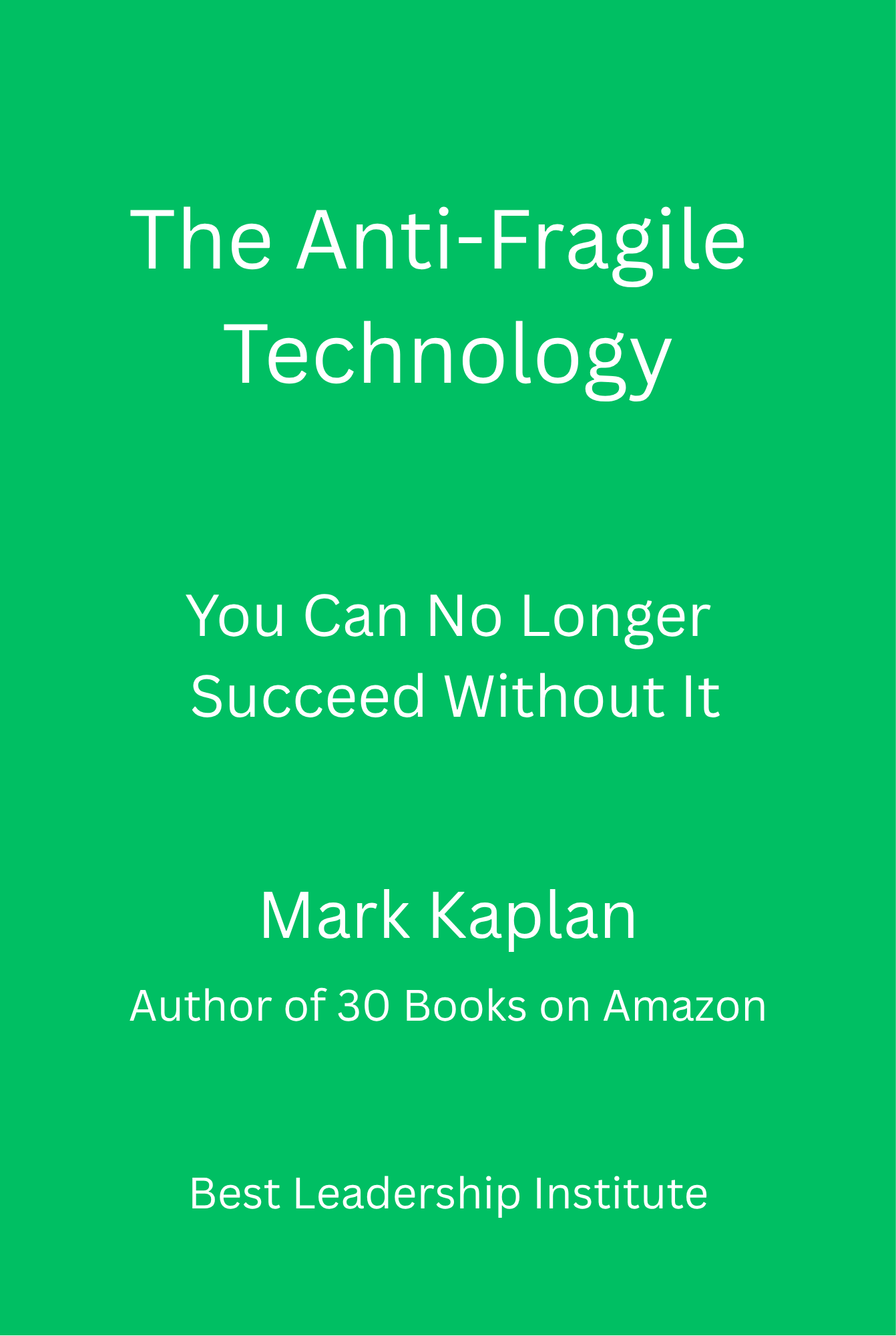 Canva Anti-Fragile cover